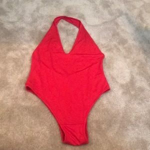 Red Body suit